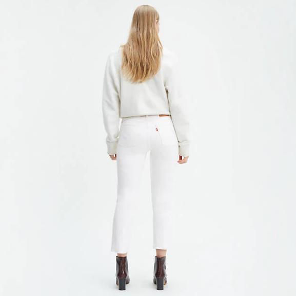 levis 501 crop white