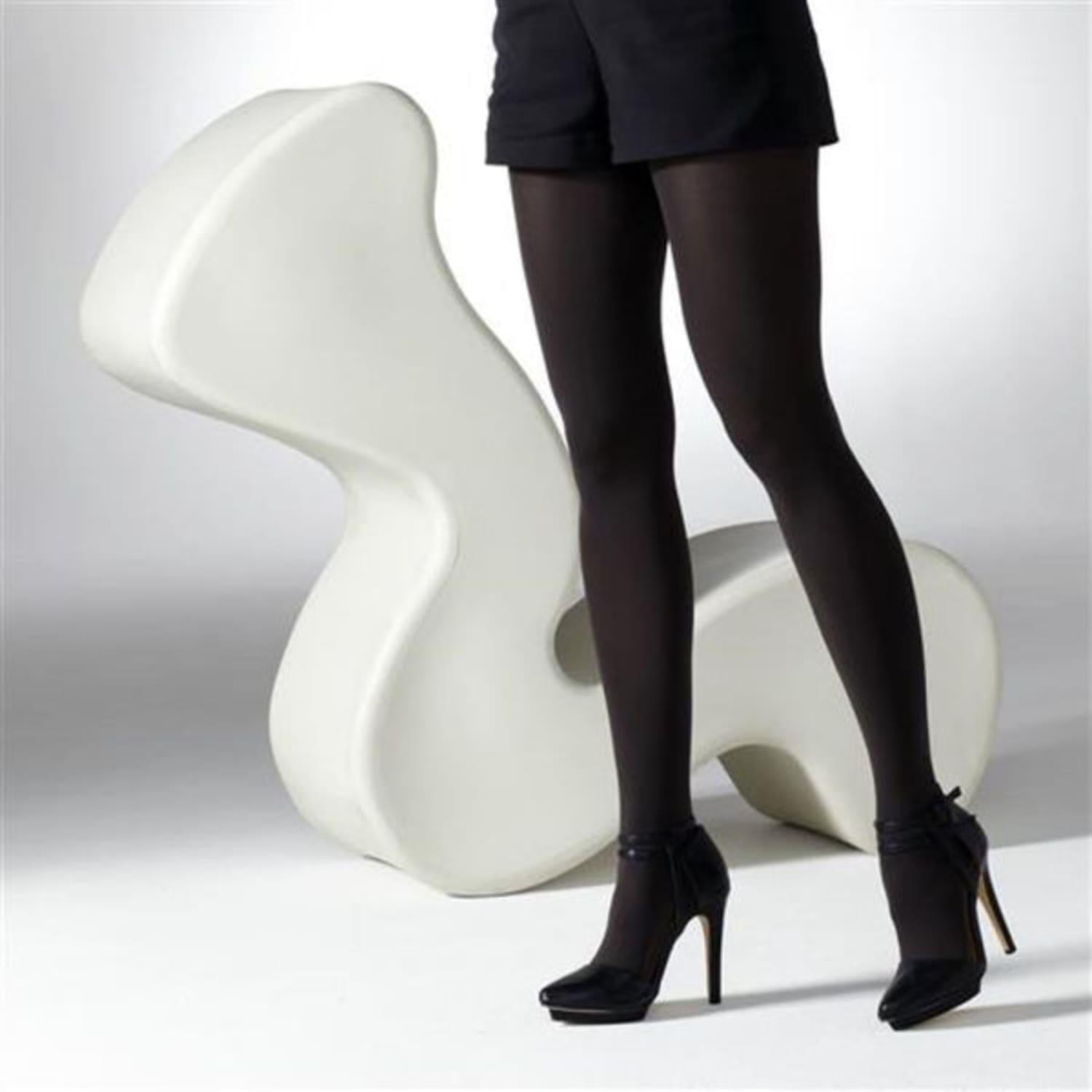 Chocolate top opaque tights