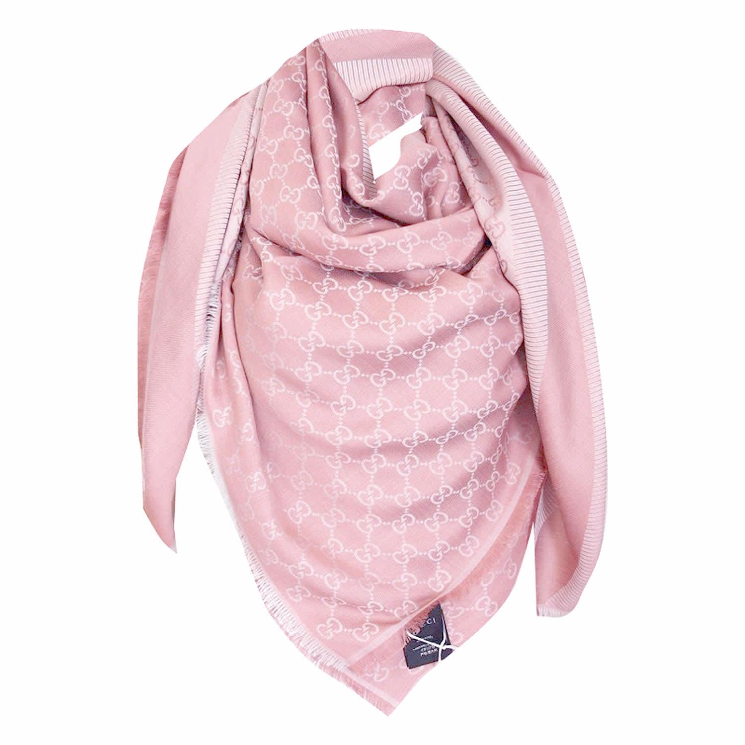 Pink gucci cheap scarf