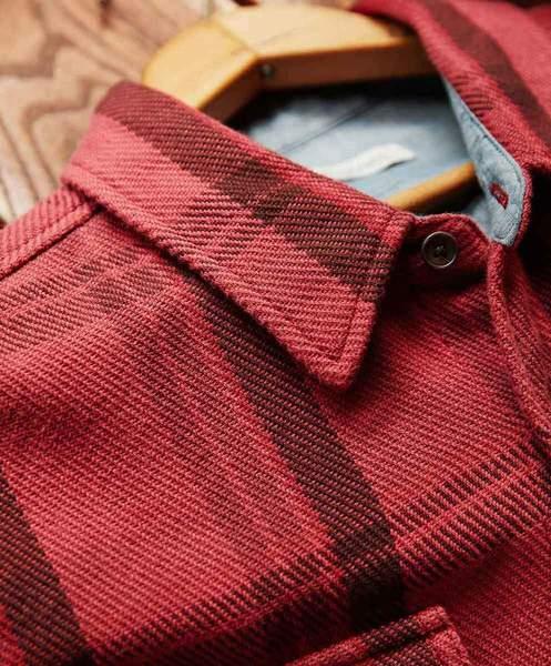 Outerknown Red Cusco Plaid Blanket Shirt Dusty for Men - Lyst