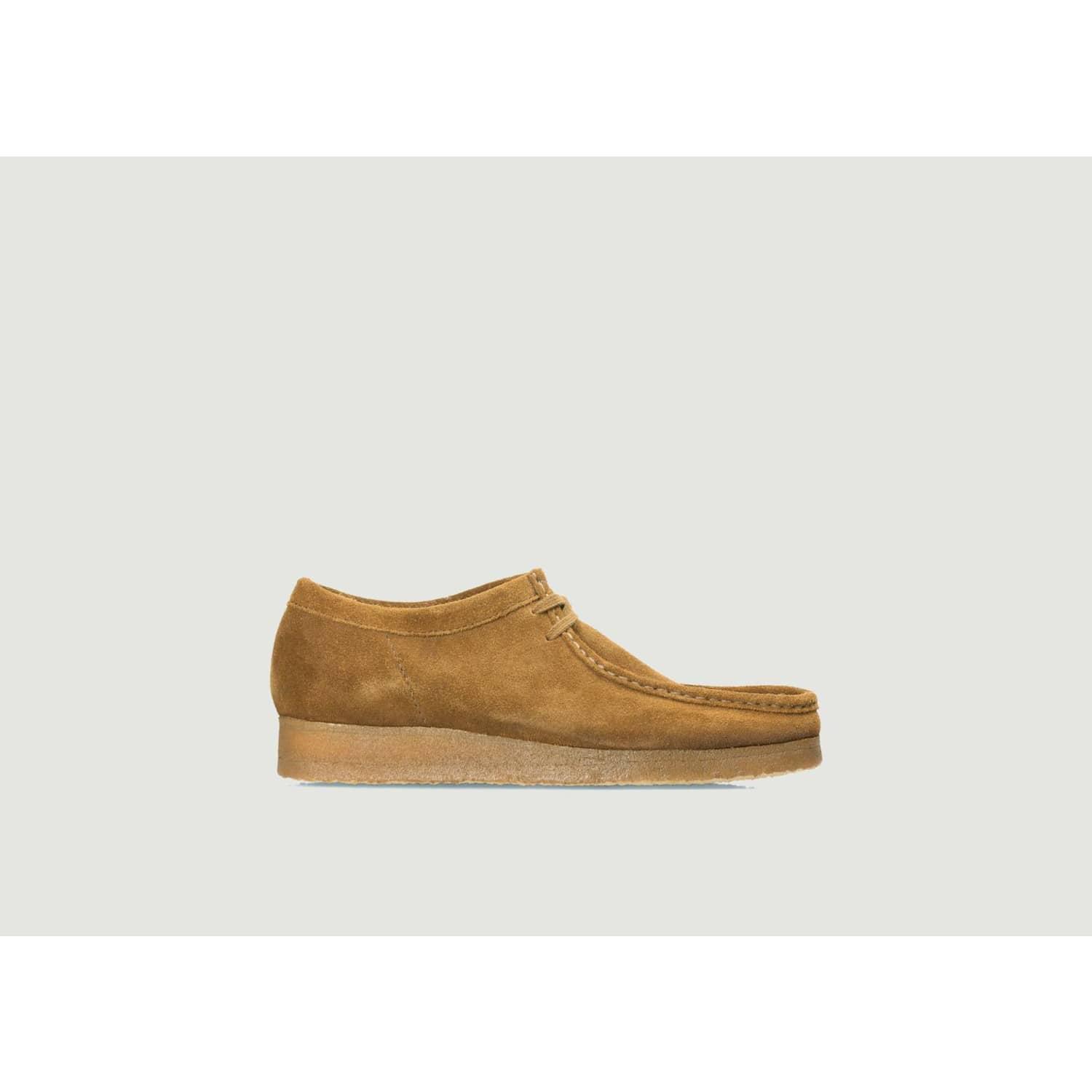 wallabee cola suede