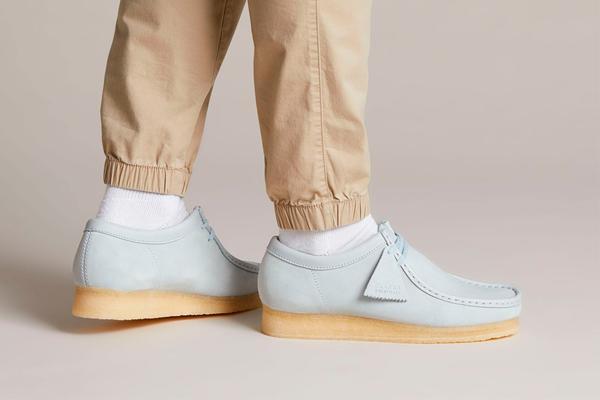 Clarks Wallabee Men Light Blue for Men | Lyst