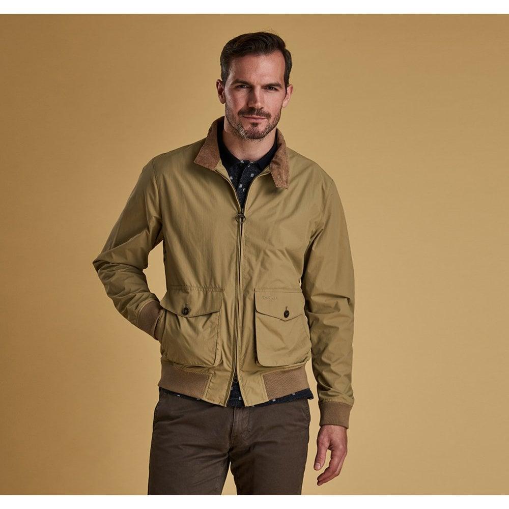 Barbour Synthetic Sand Polyamide Maree Lightweight Harrington Jacket in  Brown for Men | Lyst