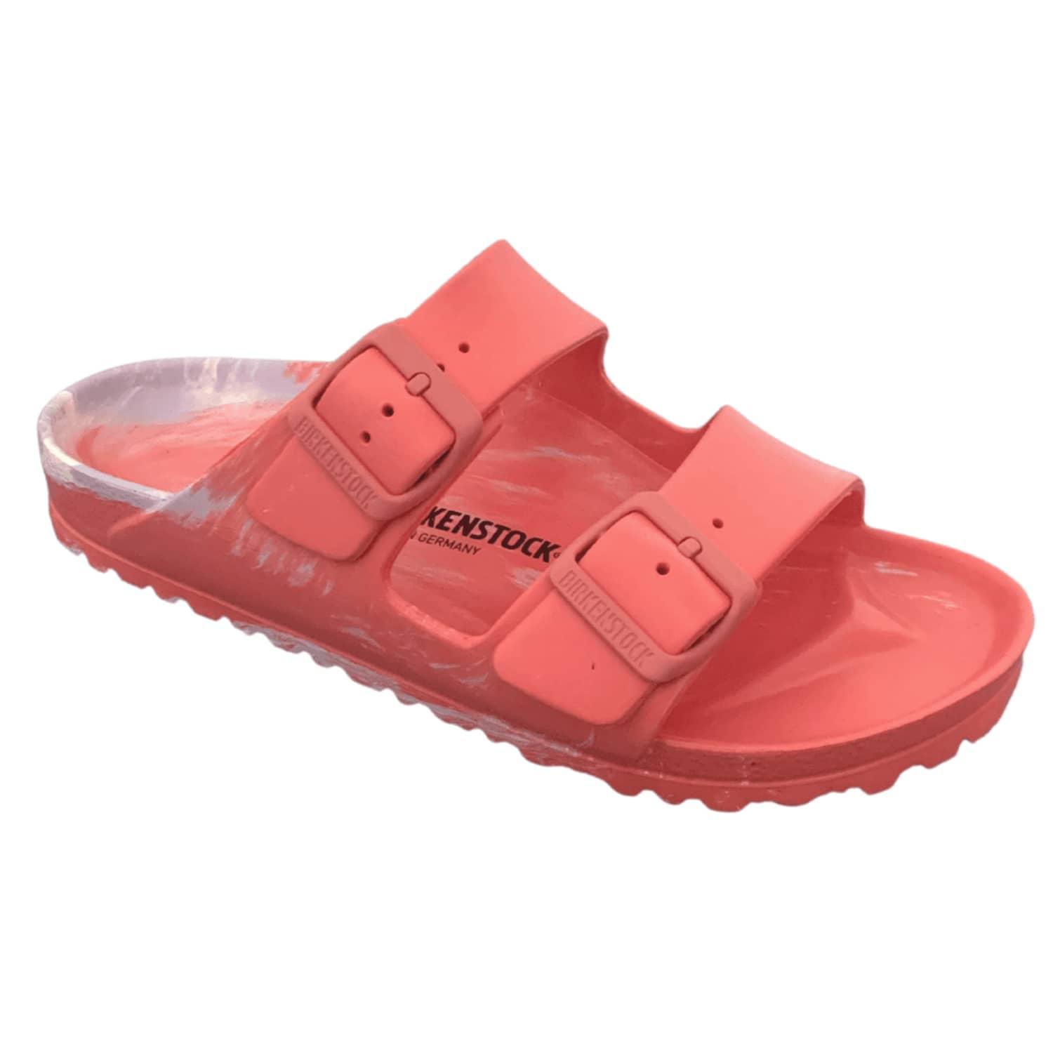 Birkenstock Purple Watermelon Fog Arizona Eva Multicolour Sandals in Pink |  Lyst UK
