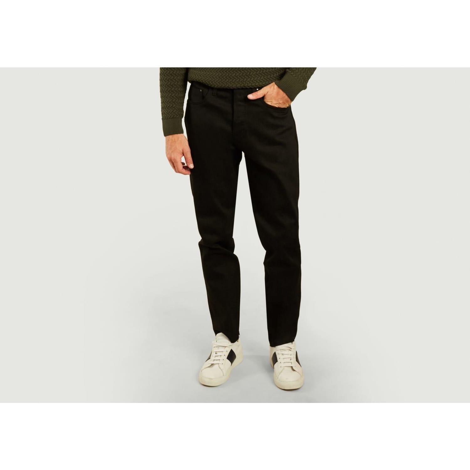 The Unbranded Brand Black Ub 644 Relaxed Tapered 11 Oz Stretch Selvedge  Jeans for Men | Lyst