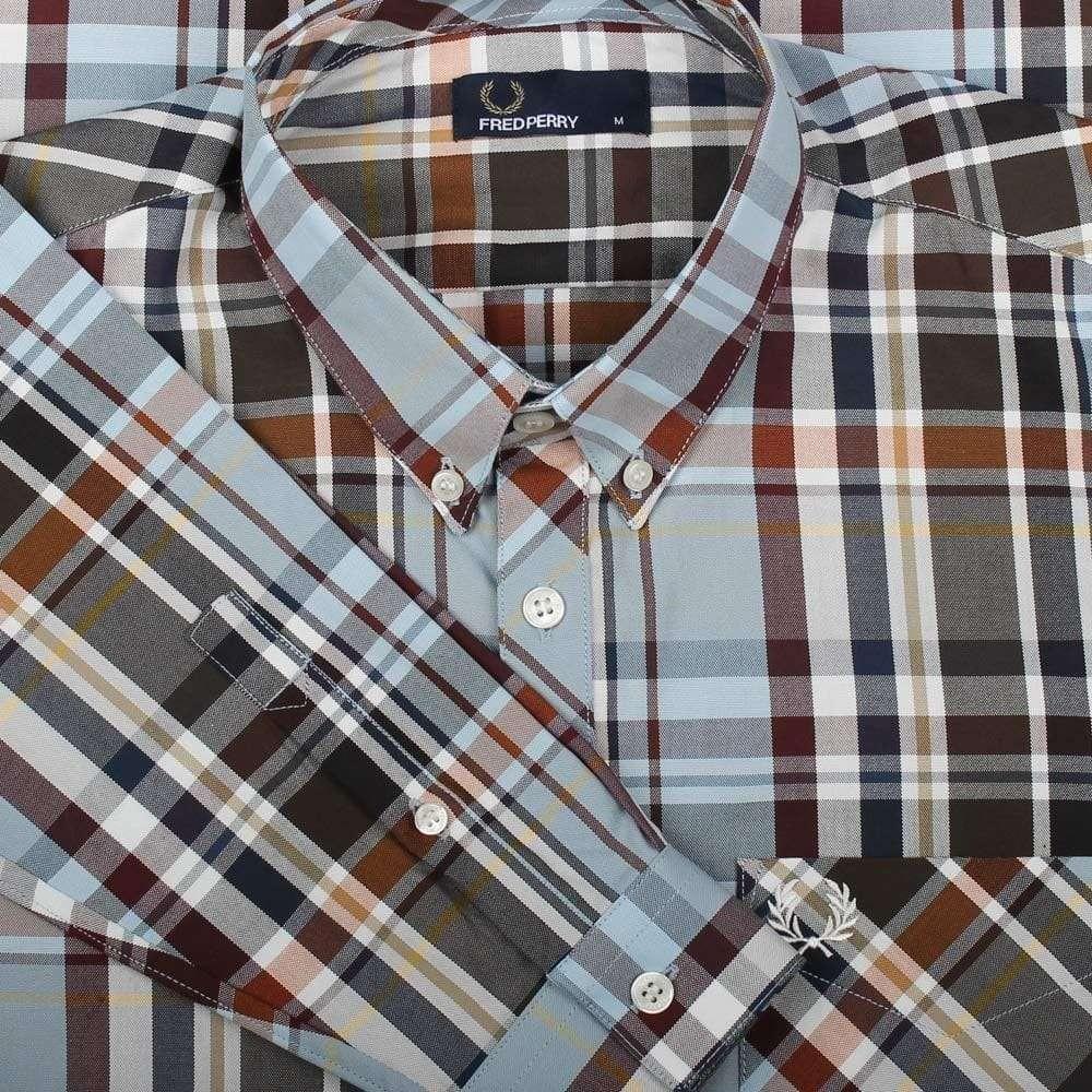 fred perry madras shirt