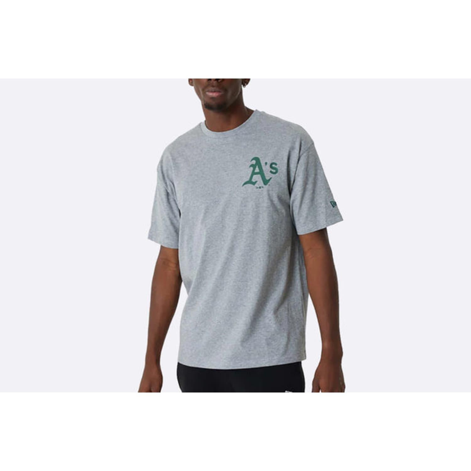 T-shirts New Era Oakland Athletics MLB Ice Cream Oversized T-Shirt Heather  Gray/ Dark Green
