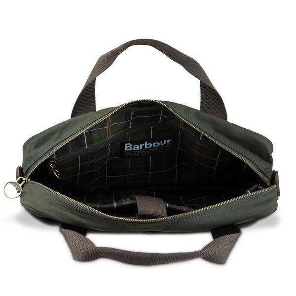 Barbour Cotton Longthorpe Laptop Bag Olive in Black for Men | Lyst