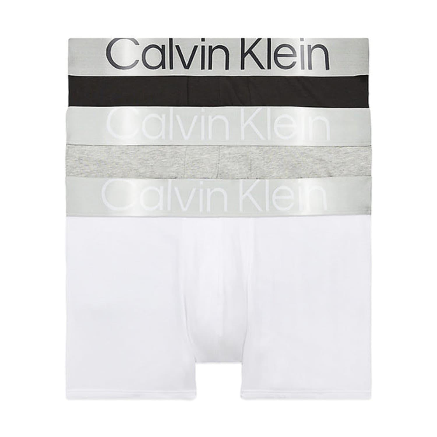 Calvin Klein Steel Cotton Trunks in White for Men | Lyst