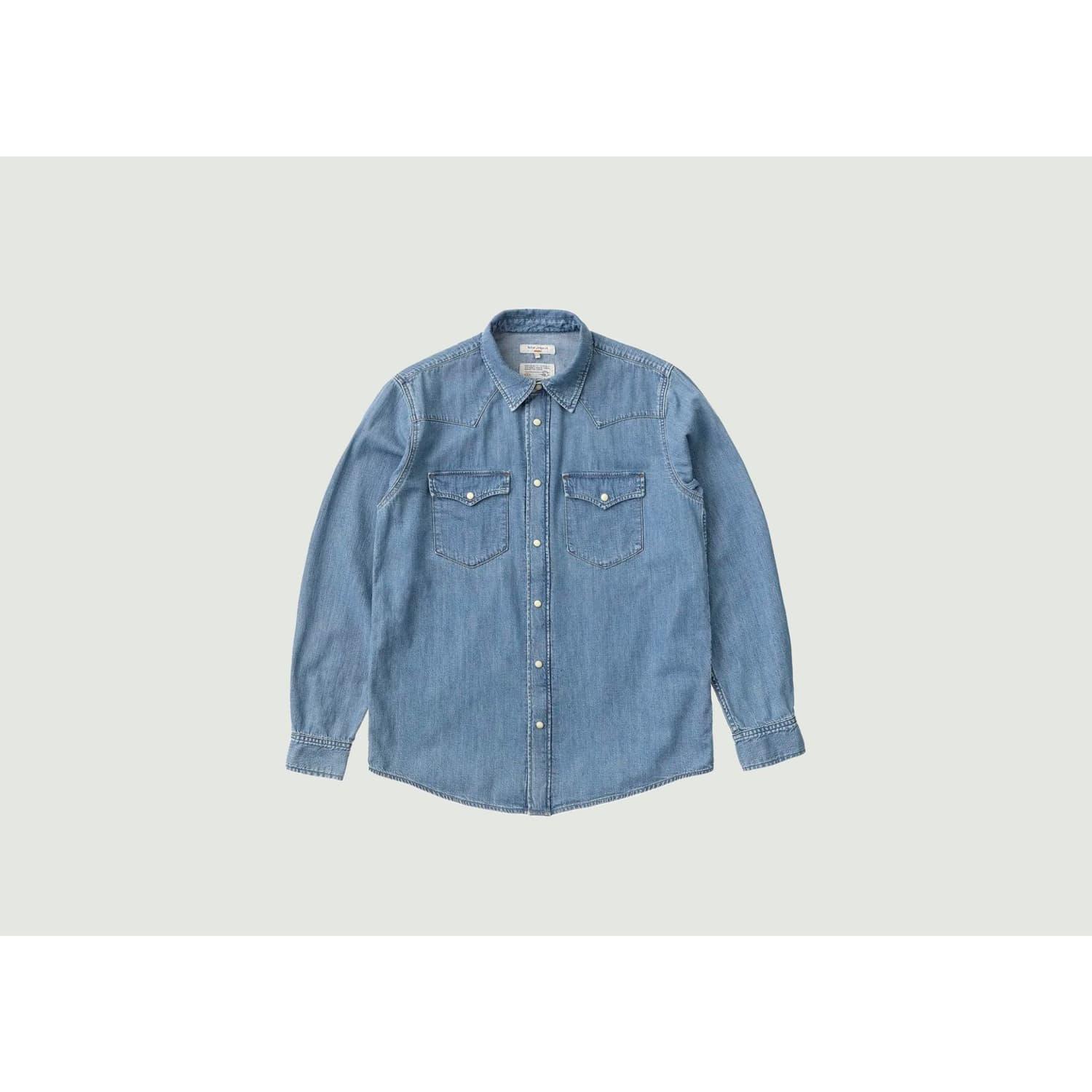 Nudie Jeans George Another Kind Of Blue Shirt for Men | Lyst