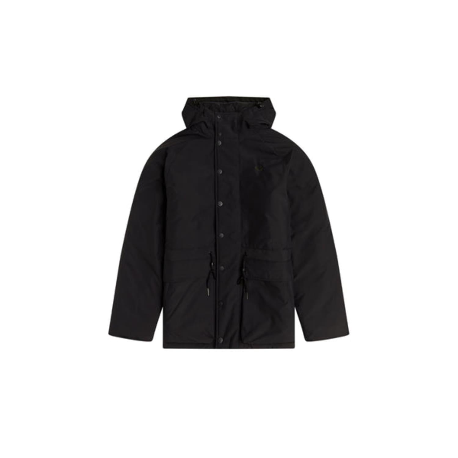 Fred Perry Black Padded Zip Through Hunter for Men | Lyst