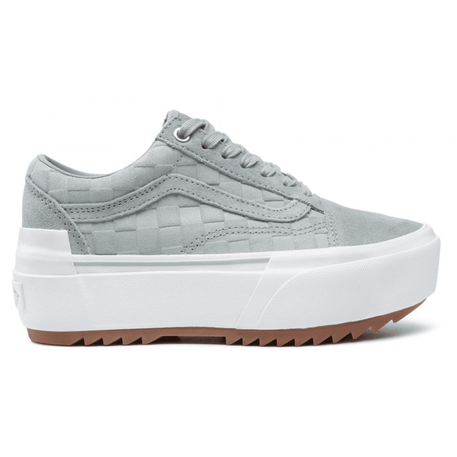 Vans Ua Old Skool Stacked Emboss Check u0026 True White for Men | Lyst