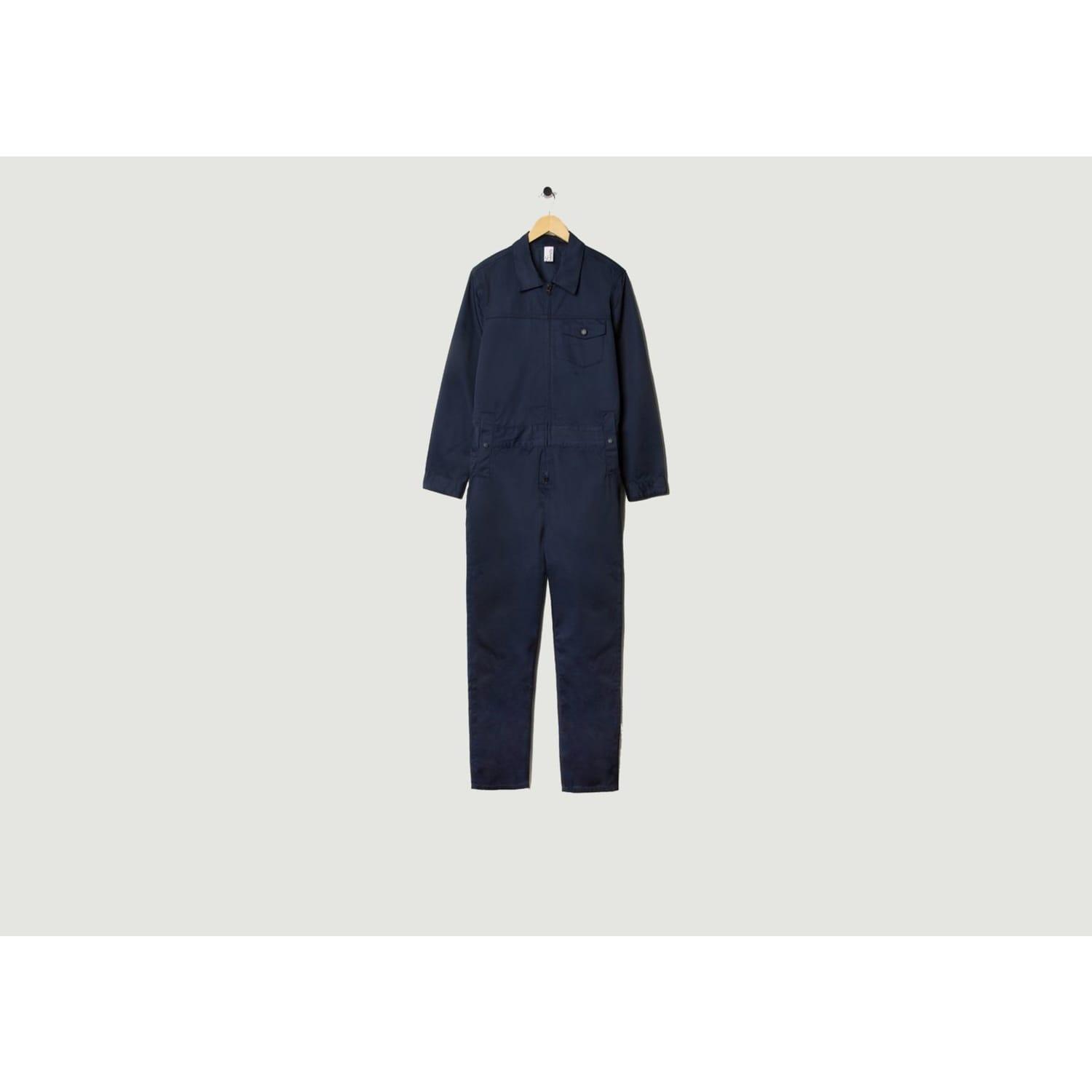 M.C. OVERALLS Navy Blue Twill Dungarees | Lyst