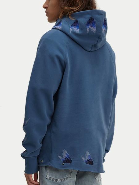 unhemmed hoodie