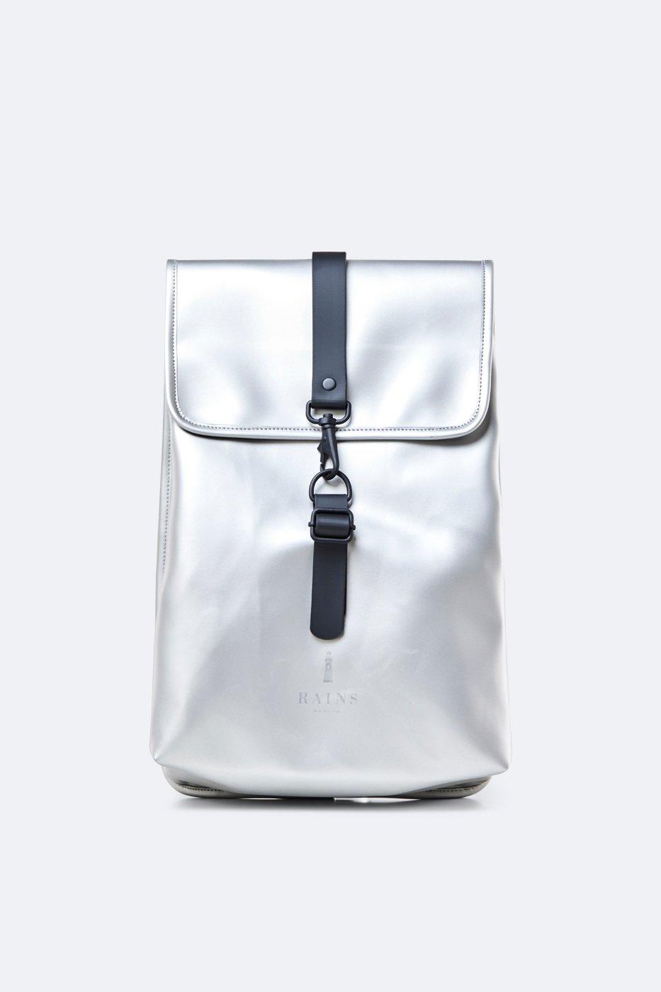Rains Silver Waterproof Rucksack Bag With Laptop Compartment | Lyst