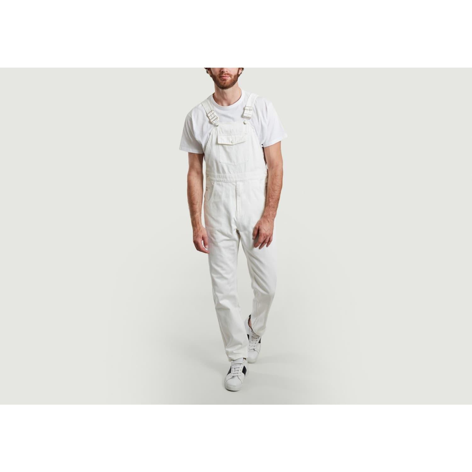 M.C. OVERALLS Weiß getönte Jeans-Latzhose mit Taschen in Weiß für Herren |  Lyst DE