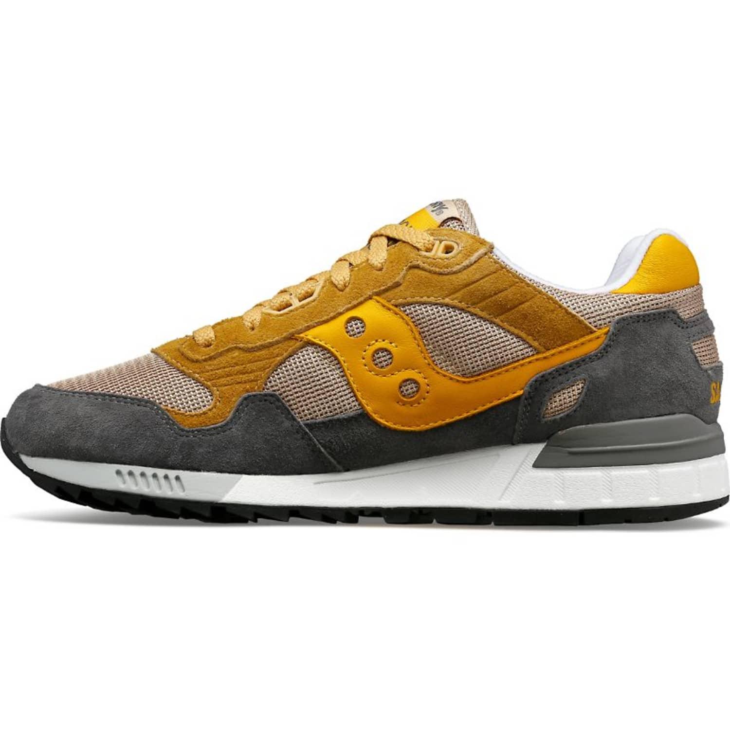 Saucony Grey And Curry Shadow 5000 Shoes in Gray for Men | Lyst