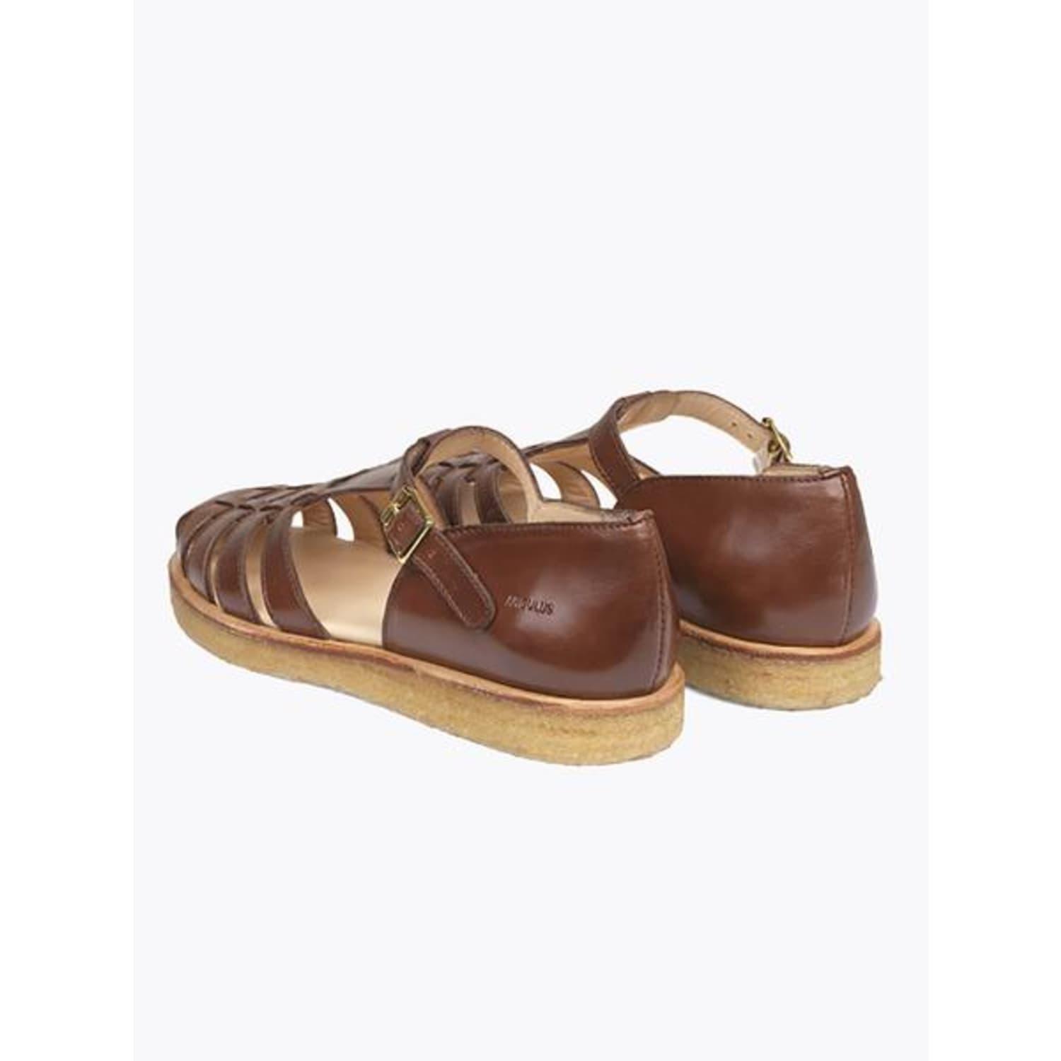 ANGULUS Brown Buckle Sandals | Lyst