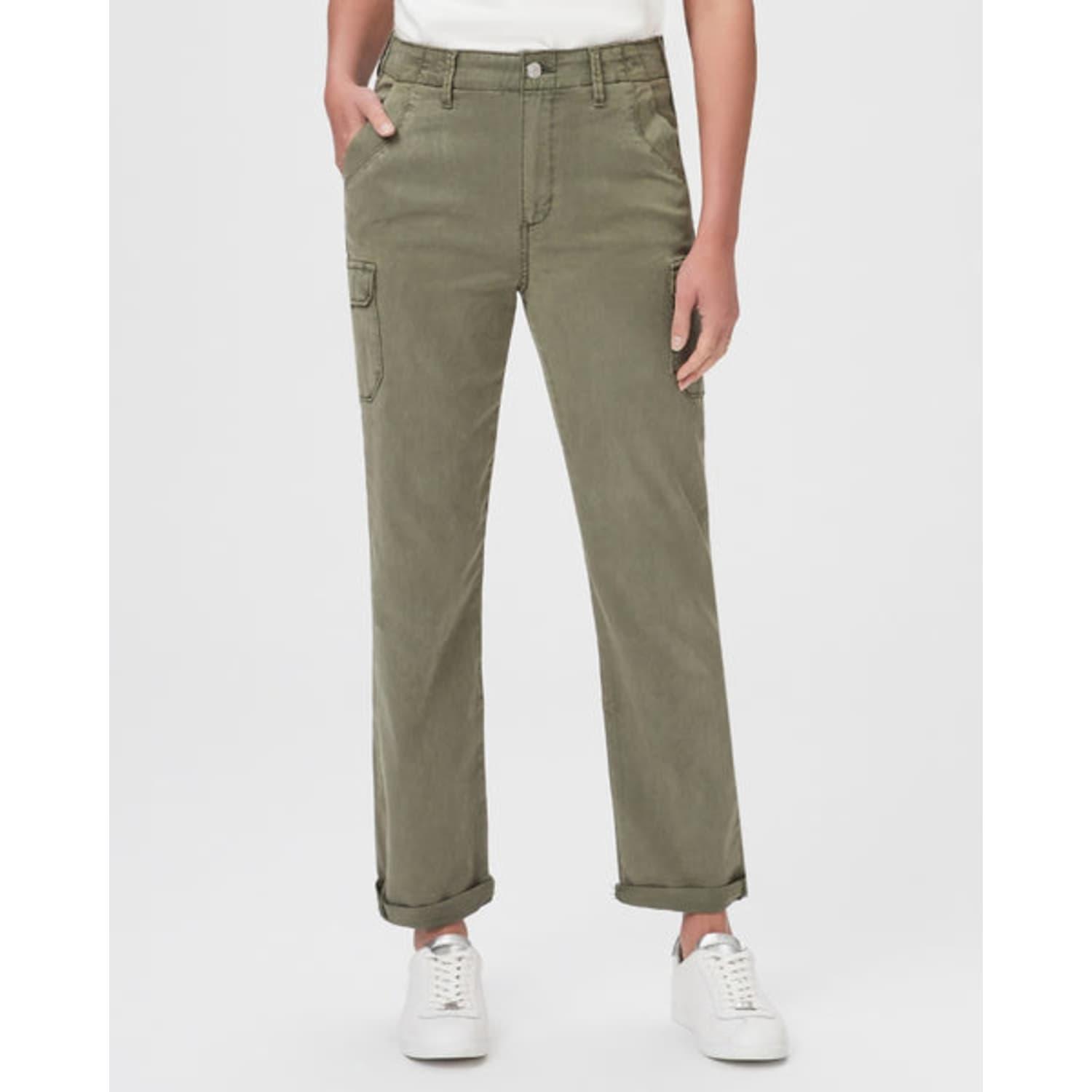 PAIGE Paige Drew Cargo Jeans in Green | Lyst