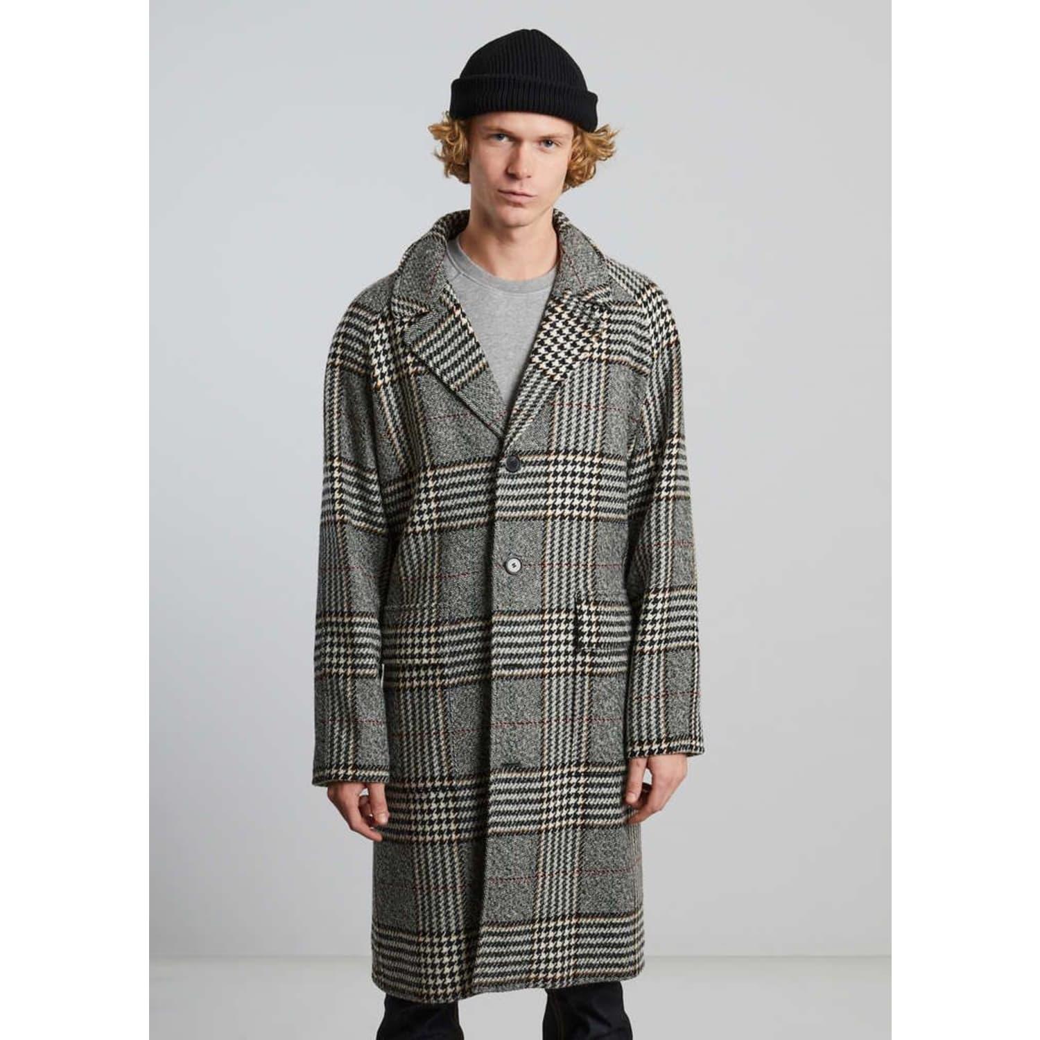L'Exception Paris Prince Of Wales 124 Oversized Overcoat in Gray for ...