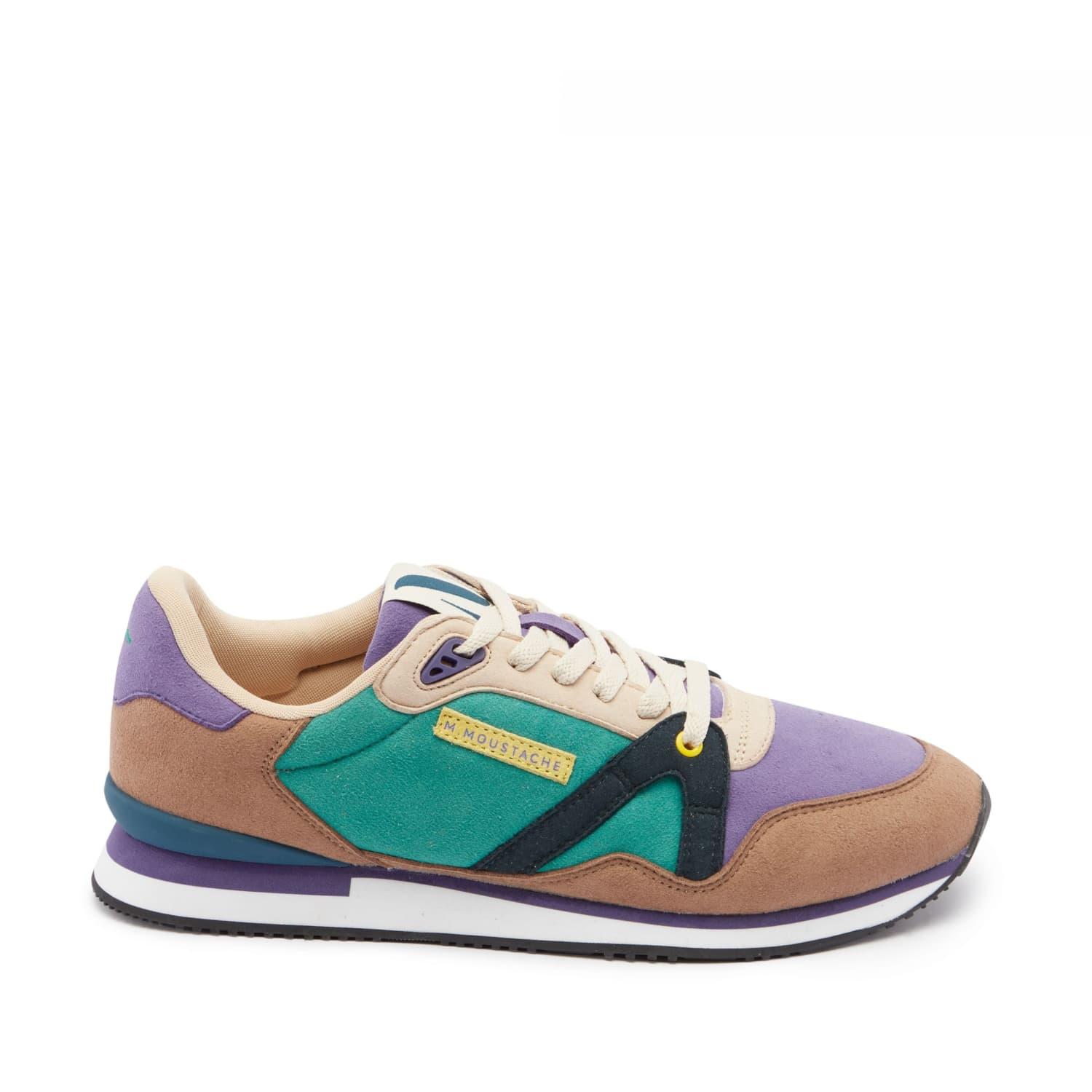 M.Moustache - André Running Sneakers - Vegan Suede - Taupe, Purple And  Petrol - 41 in Blue for Men | Lyst