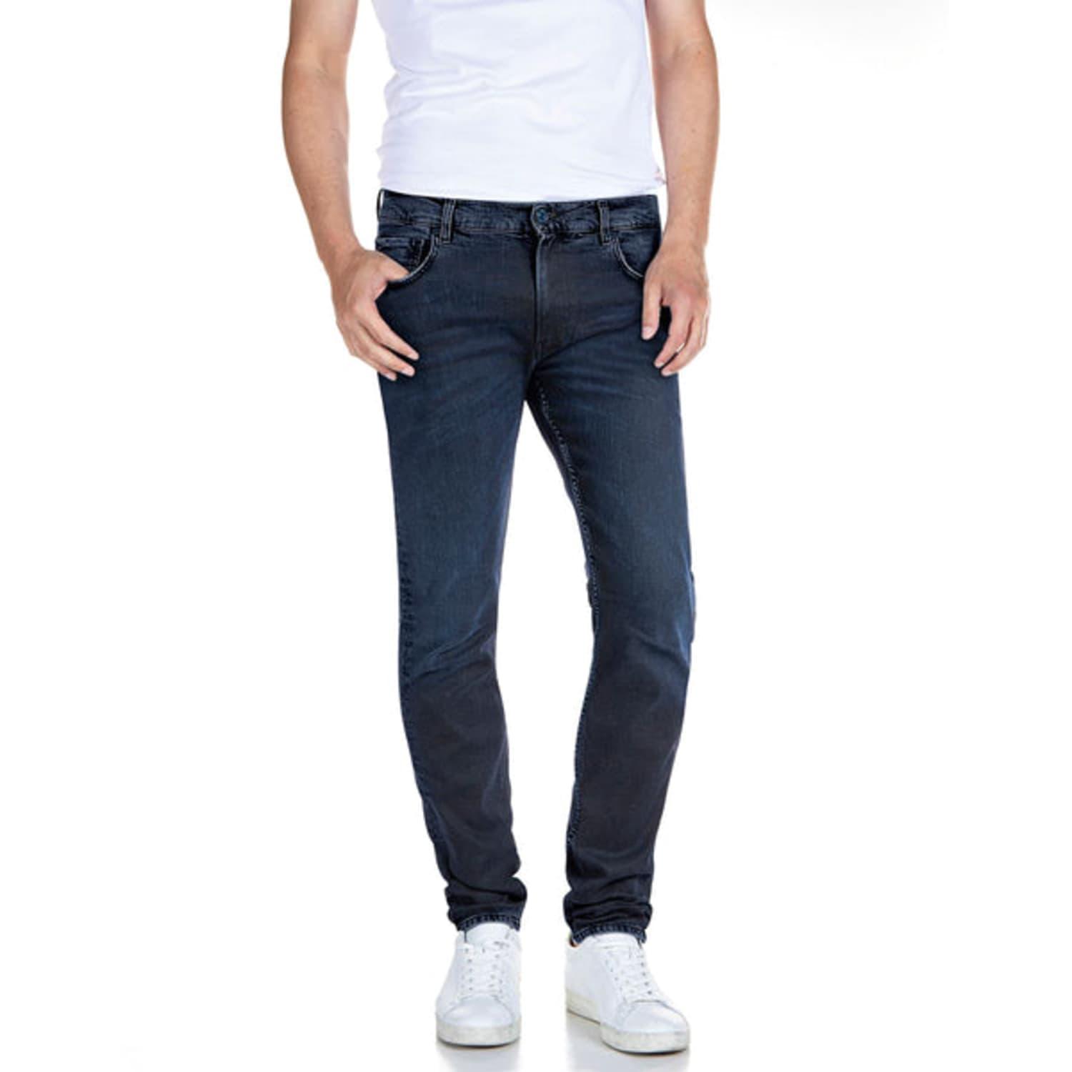 Replay Hyperflex Re-used Mickym Slim Tapered Jeans in Blue for Men | Lyst