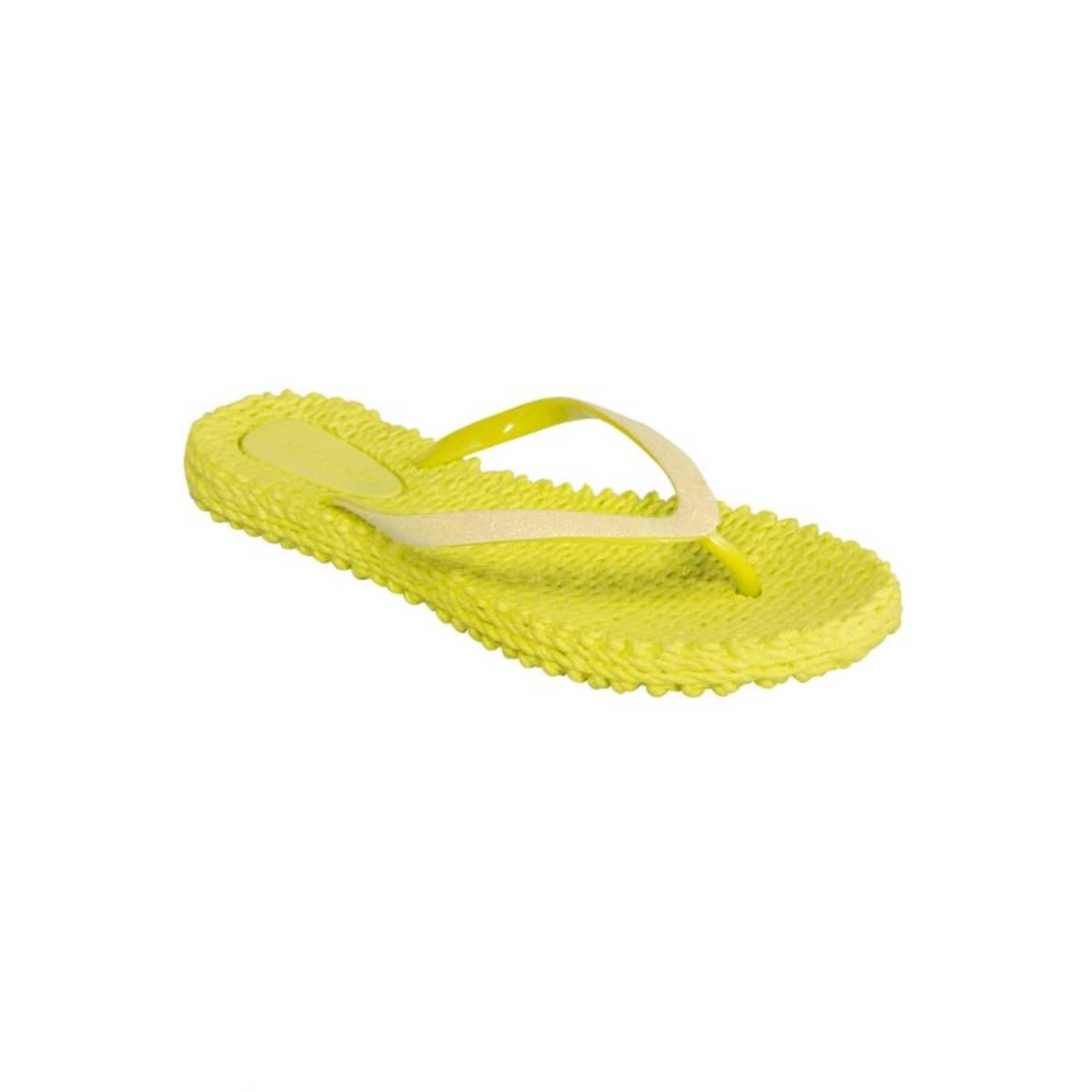 Ilse Jacobsen Lime Cheerful Glitter Flip Flops in Yellow | Lyst