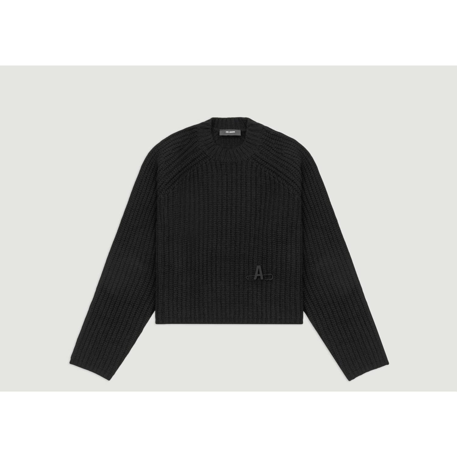Axel Arigato Pull Wise Slit Rib Sweater in Black for Men | Lyst