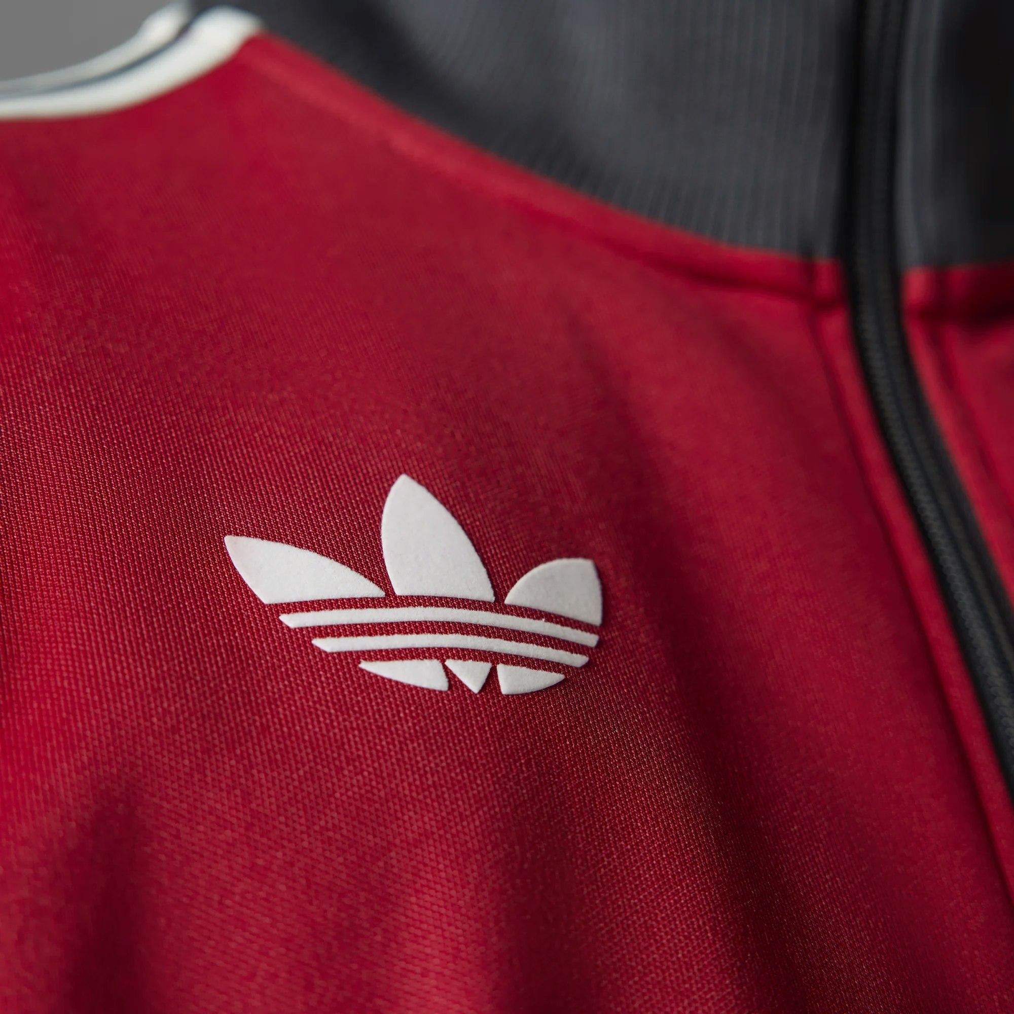 adidas Manchester United Beckenbauer Track Top in Red for Men Lyst UK
