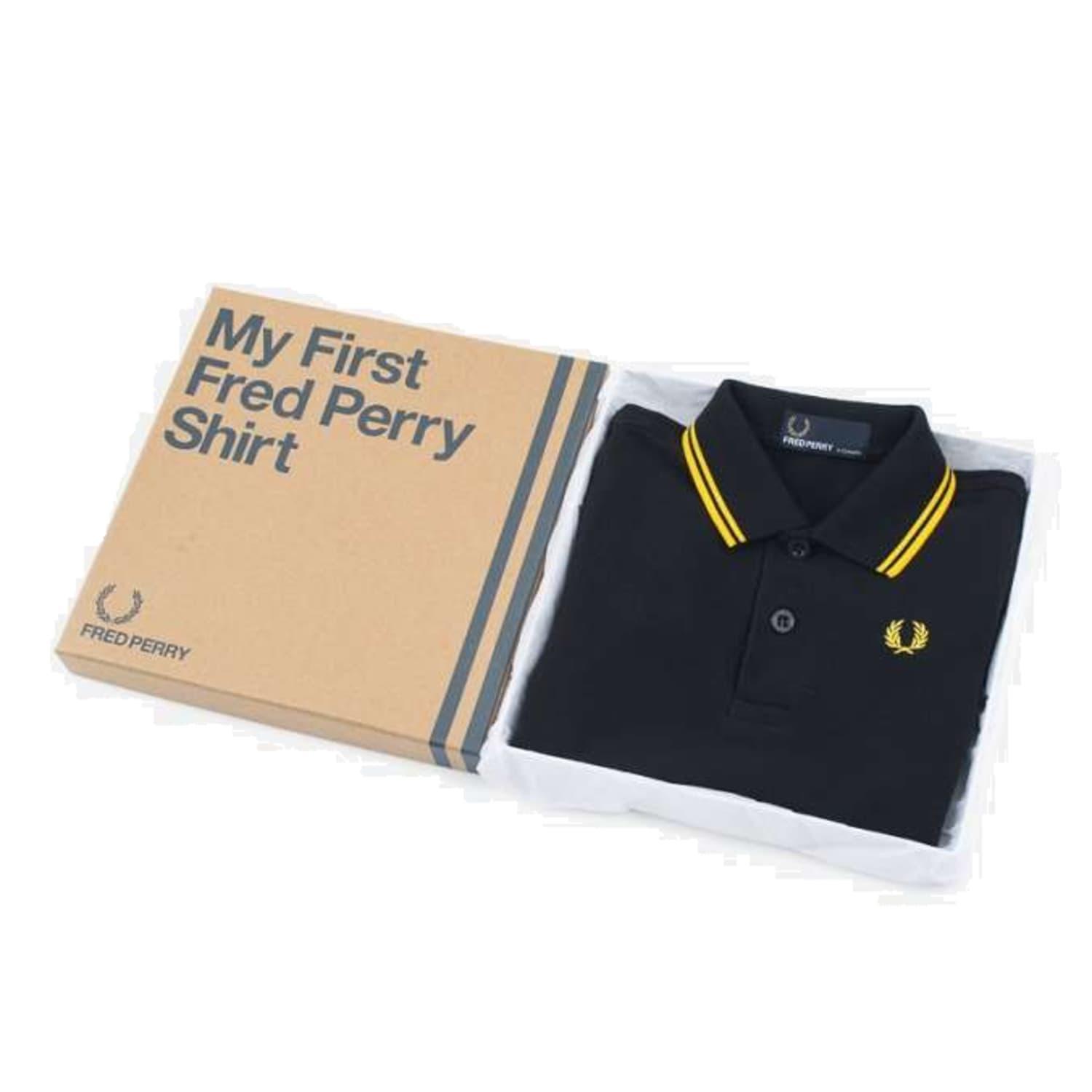 Fred Perry My First Shirt Black & Yellow for Men | Lyst