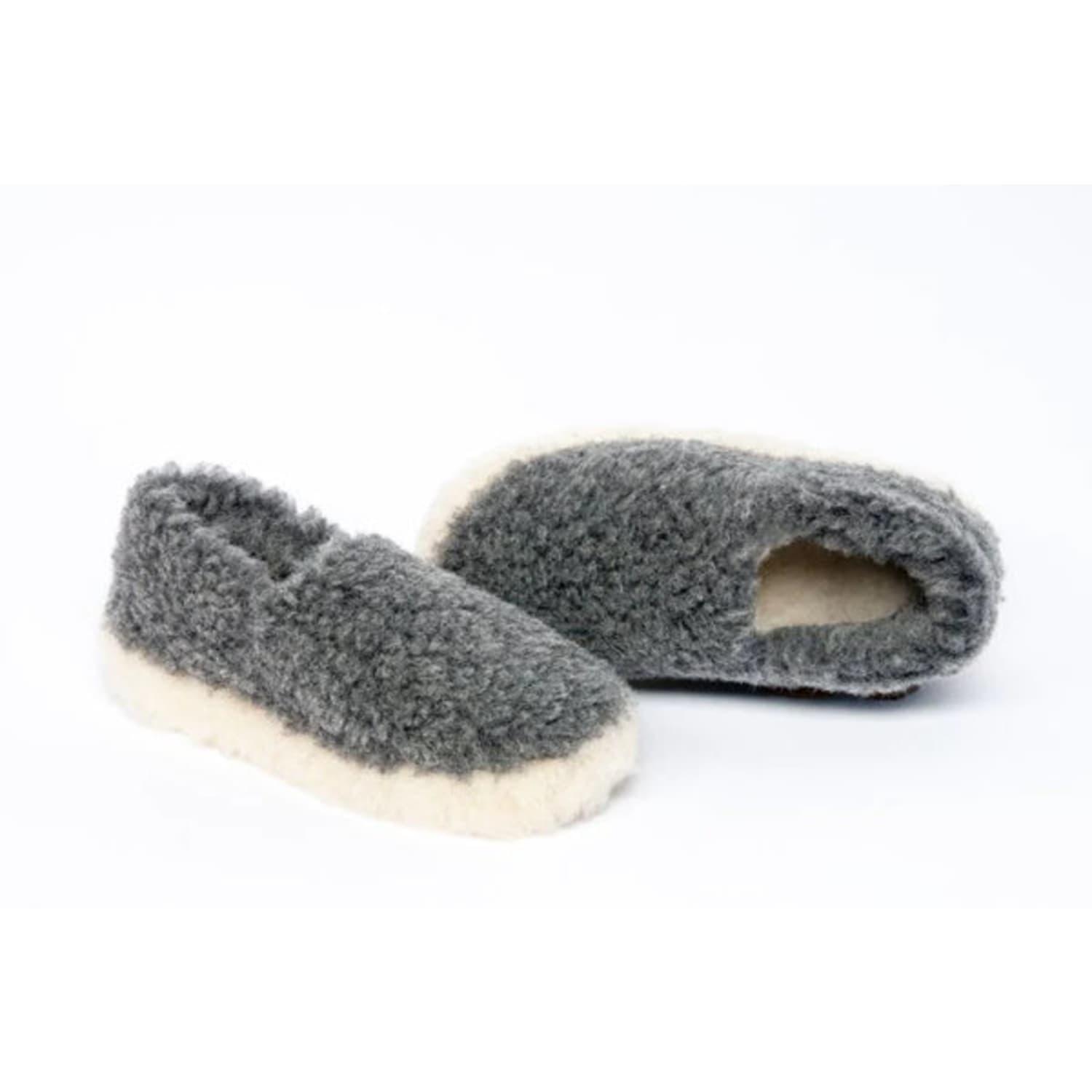 Yoko Wool : Sibirischer Wolle Slipper in Grau | Lyst DE