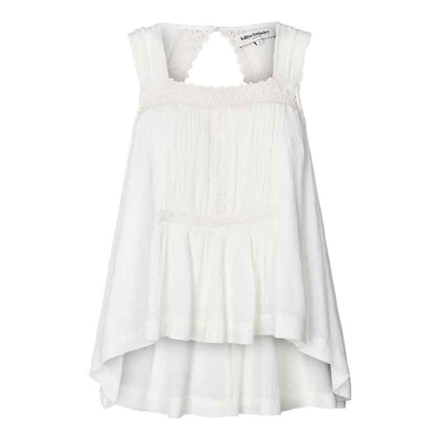 Lolly's Laundry Newton Top Creme in White | Lyst