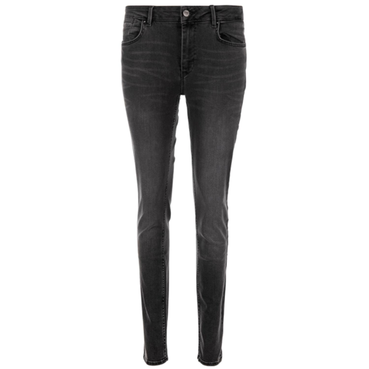 Reiko Nelly Dark Grey Skinny Jeans in Black | Lyst