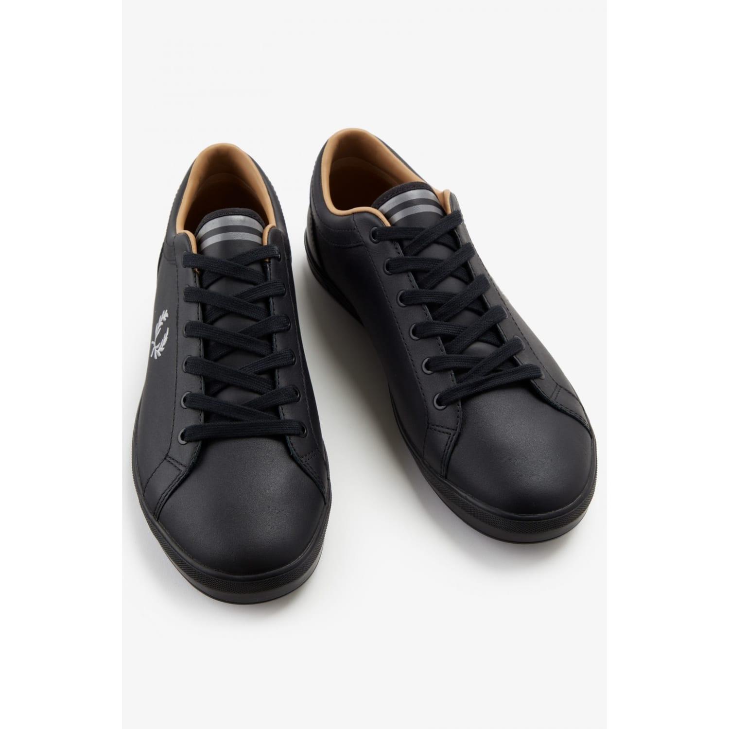 Fred Perry Baseline Leather B4330 Black for Men | Lyst