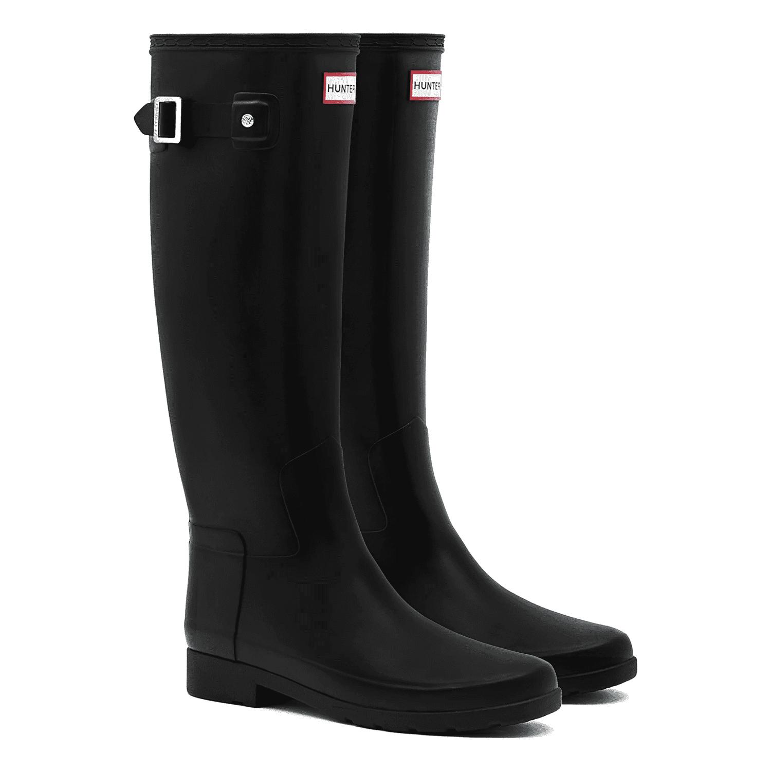 HUNTER Original Refined Slim Fit Tall Wellington Boots Black for Men | Lyst