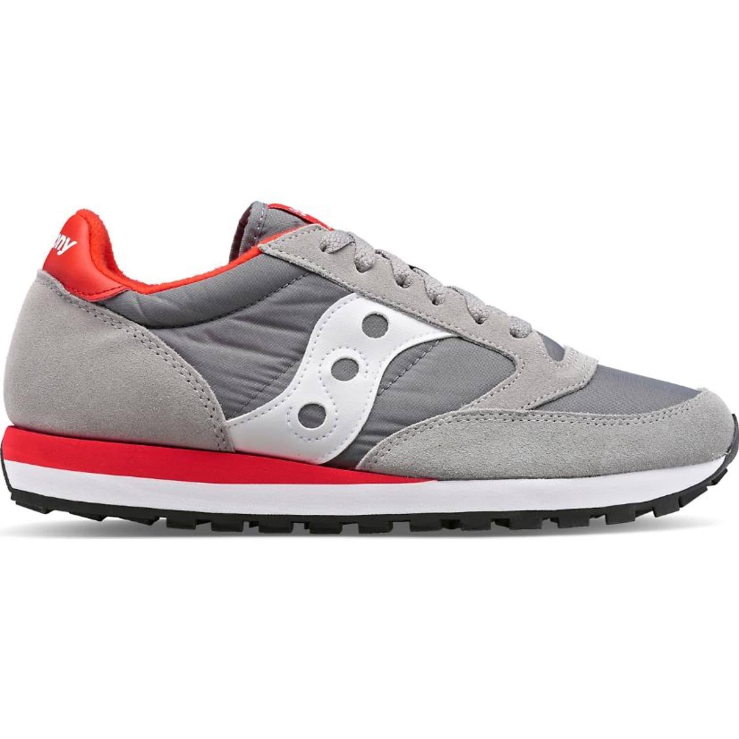 Saucony Grey White Red Hombre Jazz Original Shoes in Gray for Men | Lyst