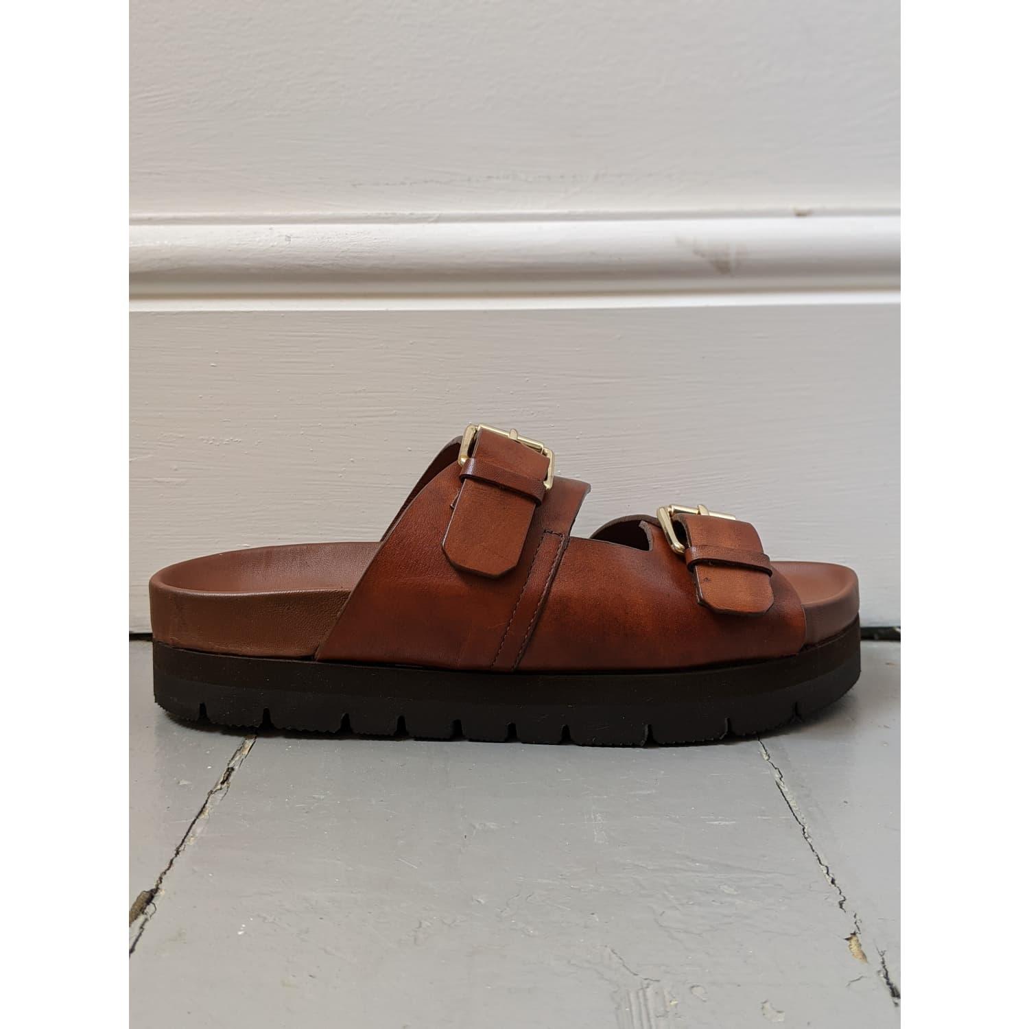 grenson leather sandals