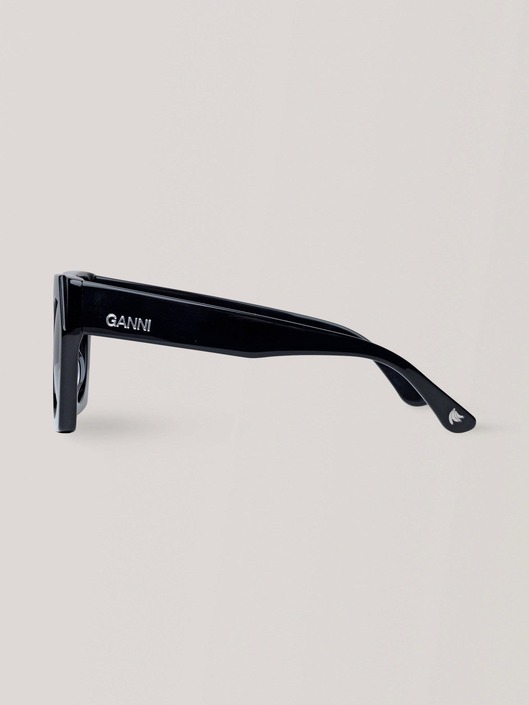 Occhiali da sole a doppio strato nero Dahlia 099 di Ganni in Nero | Lyst