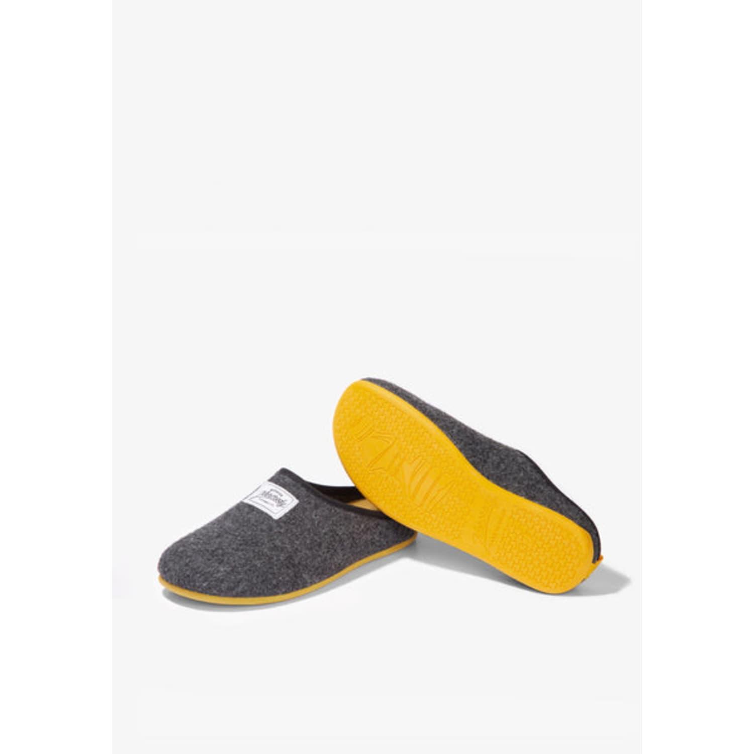 Mercredy Recycled Felt Slippers Black/yellow for Men | Lyst