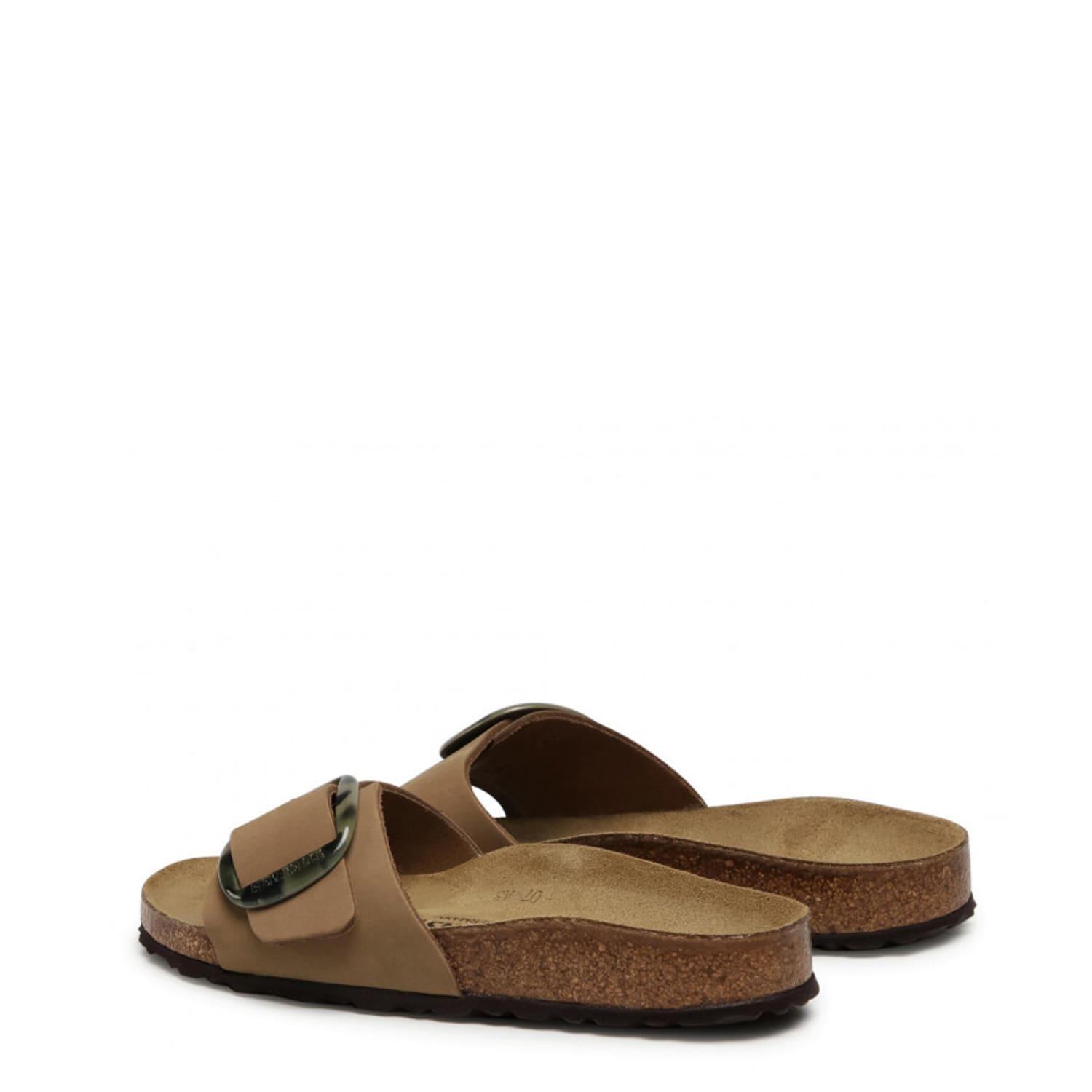 Birkenstock Madrid Big Buckle Nubuck Mud in Green | Lyst