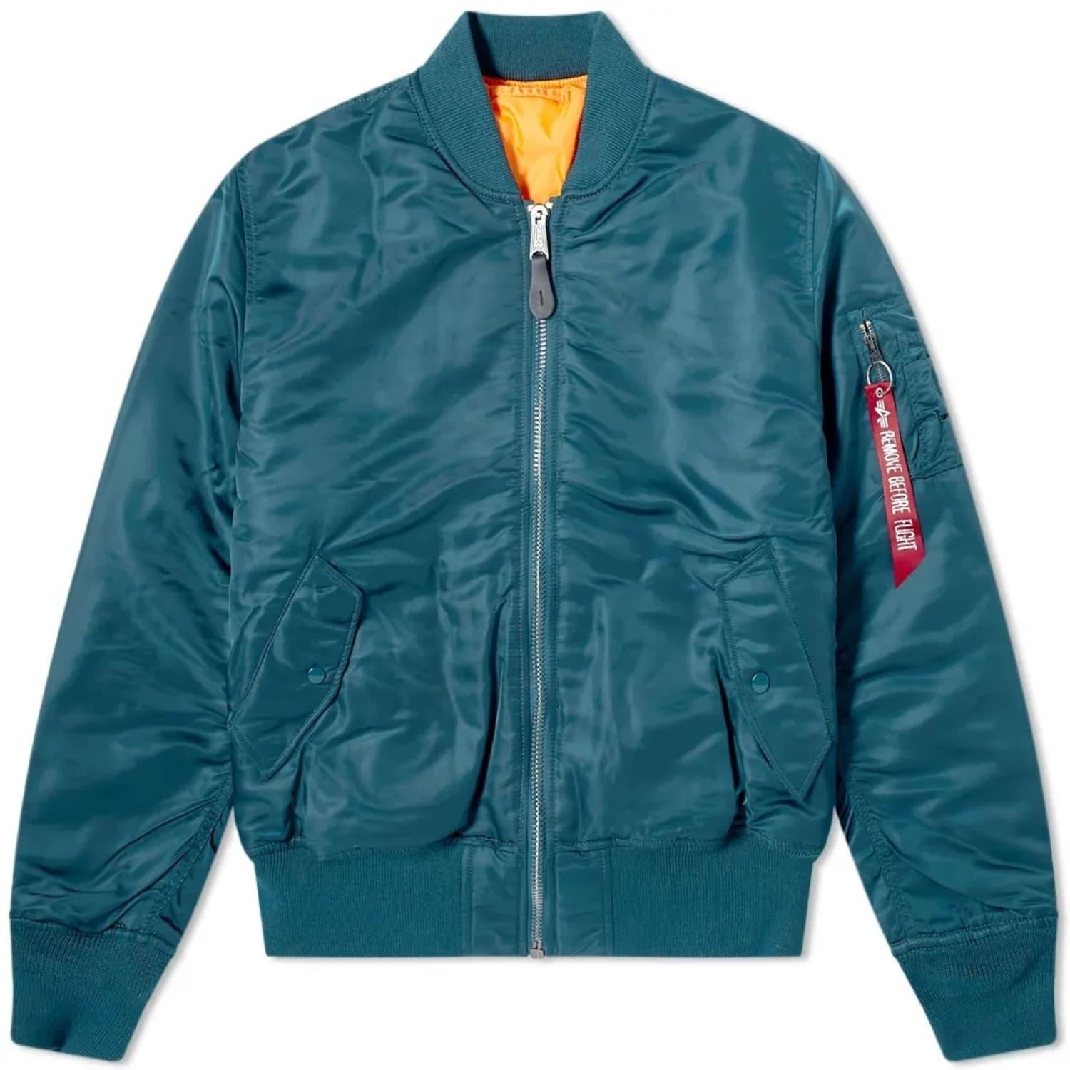 Alpha Industries Classic Ma-1 Jacket Navy in Blue for Men | Lyst