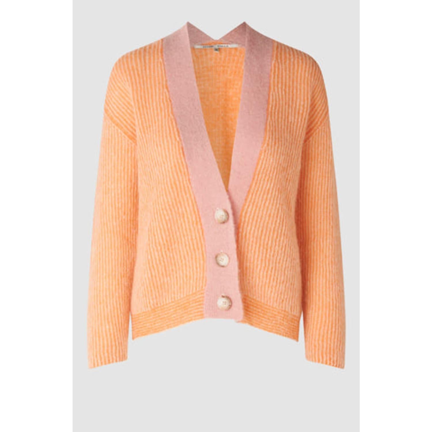 lækage Betsy Trotwood melodrama Second Female Vibse Knit Cardigan in Orange | Lyst