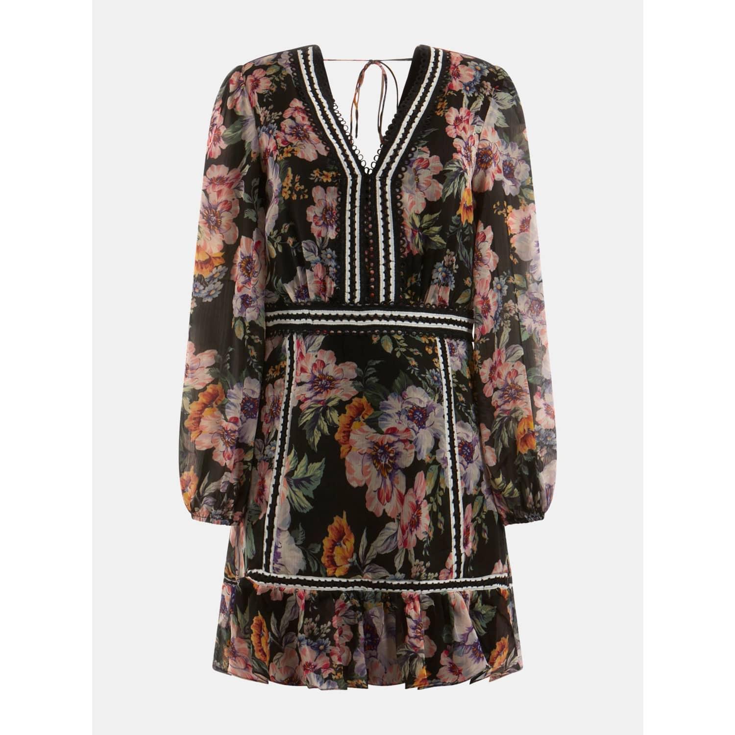 Guess Long Sleeves Ciaobella Elana Dress in Black | Lyst