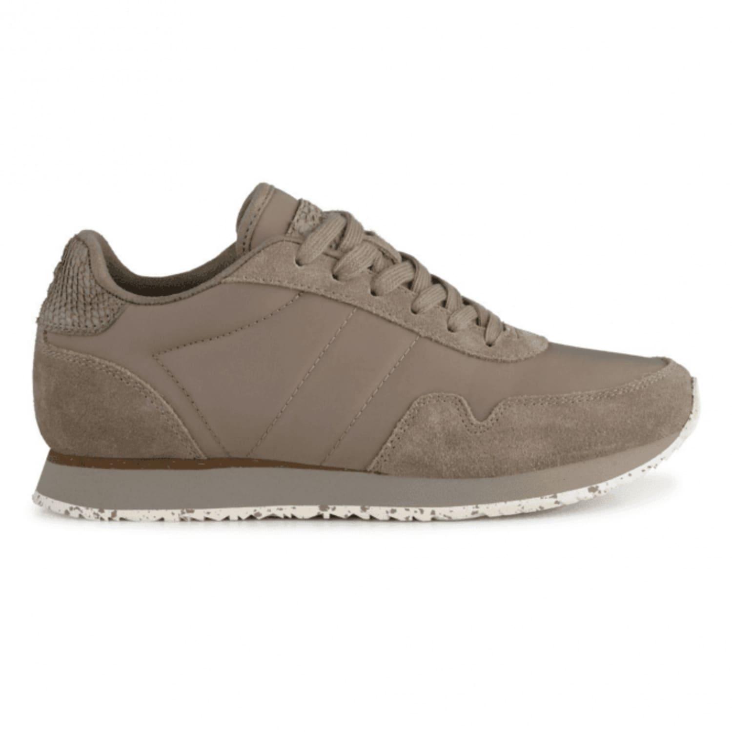 Woden Silver Nora Iii Leather Mink Trainers in Gray Lyst