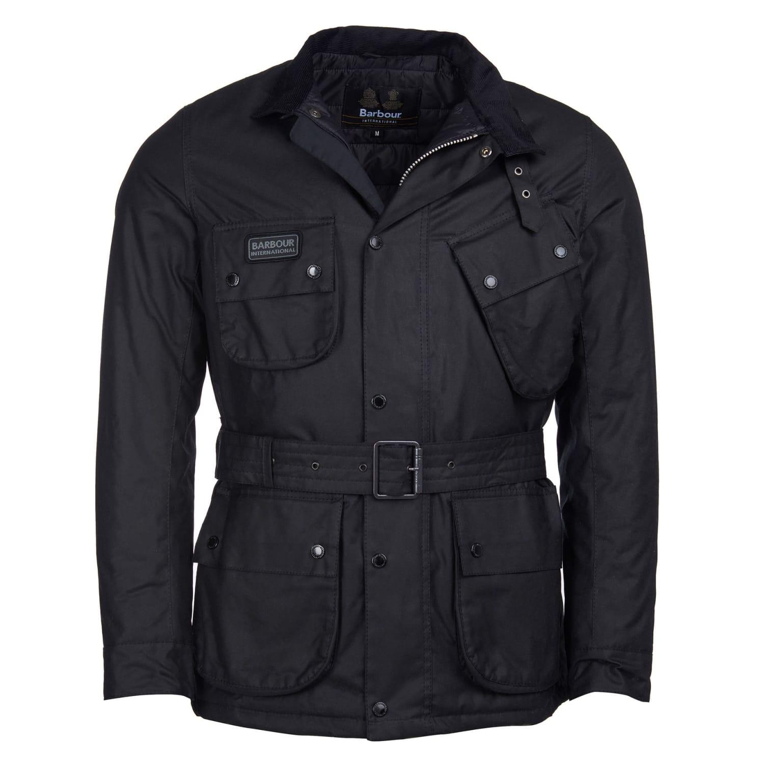 Barbour New Sl International Wax Jacket Black for Men | Lyst