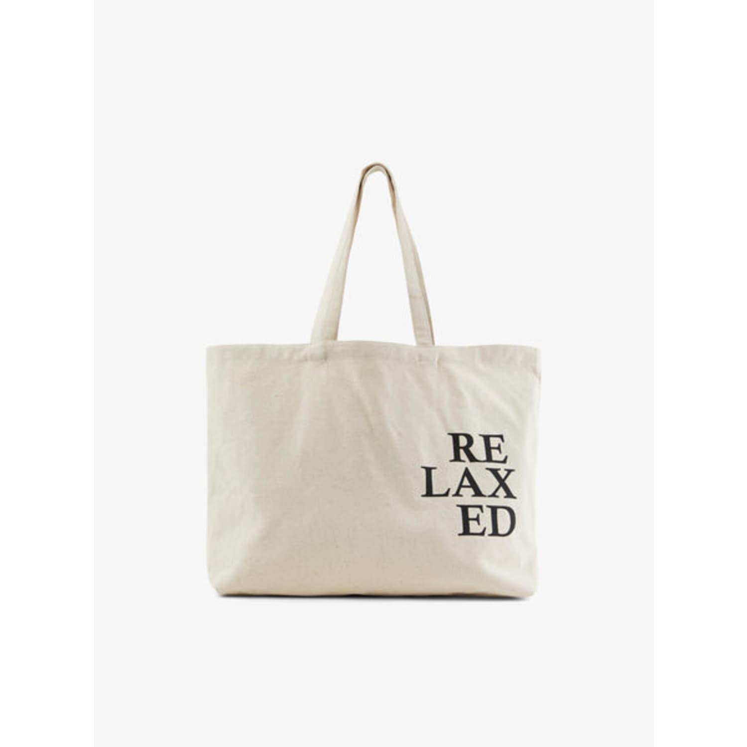 Pieces Relax Tote Bag in White | Lyst