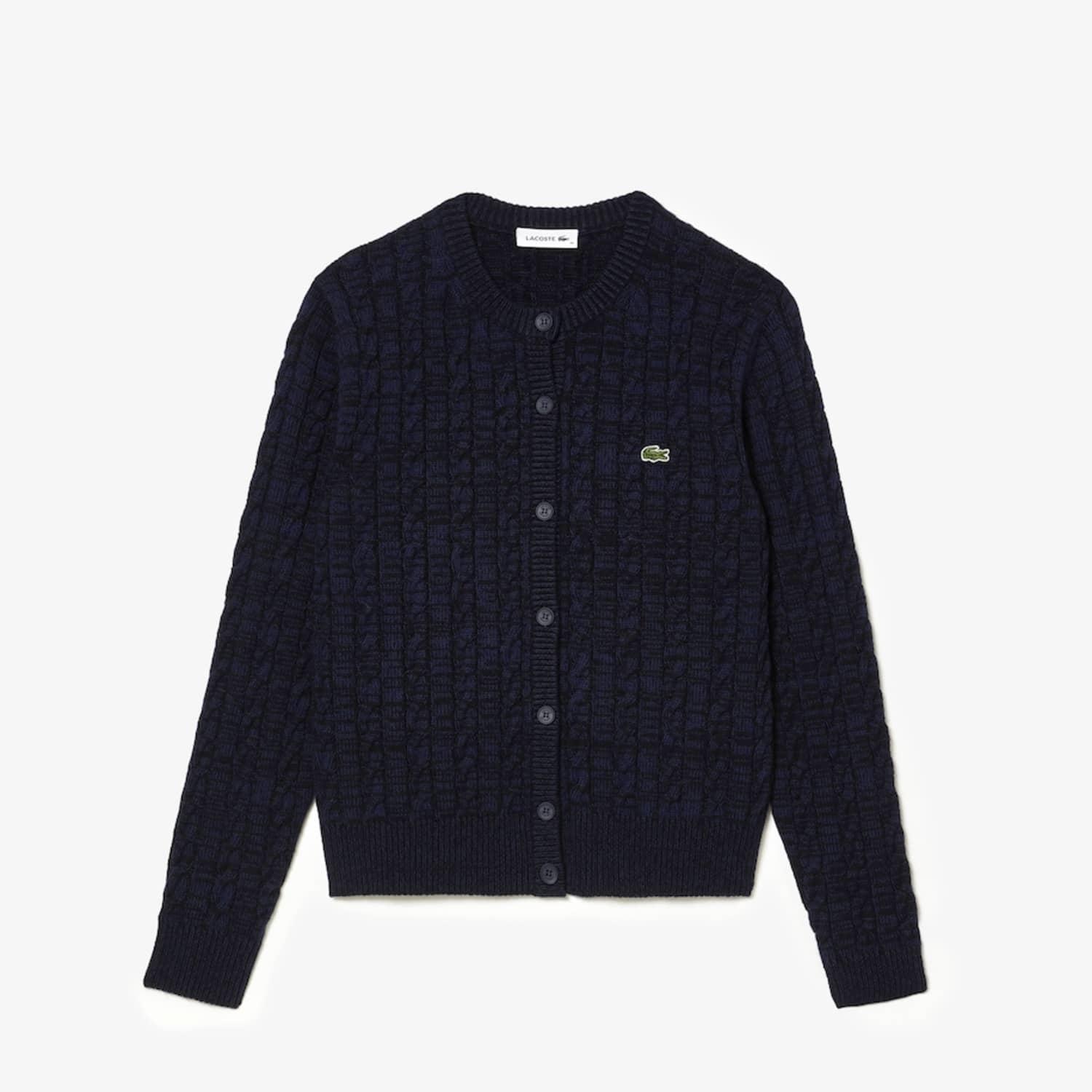 Lacoste top wool cardigan