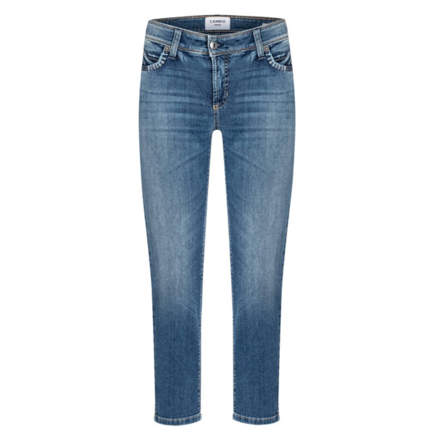 cashmere-fashion-store Piper Cropped Cambio Jeans in Blue | Lyst