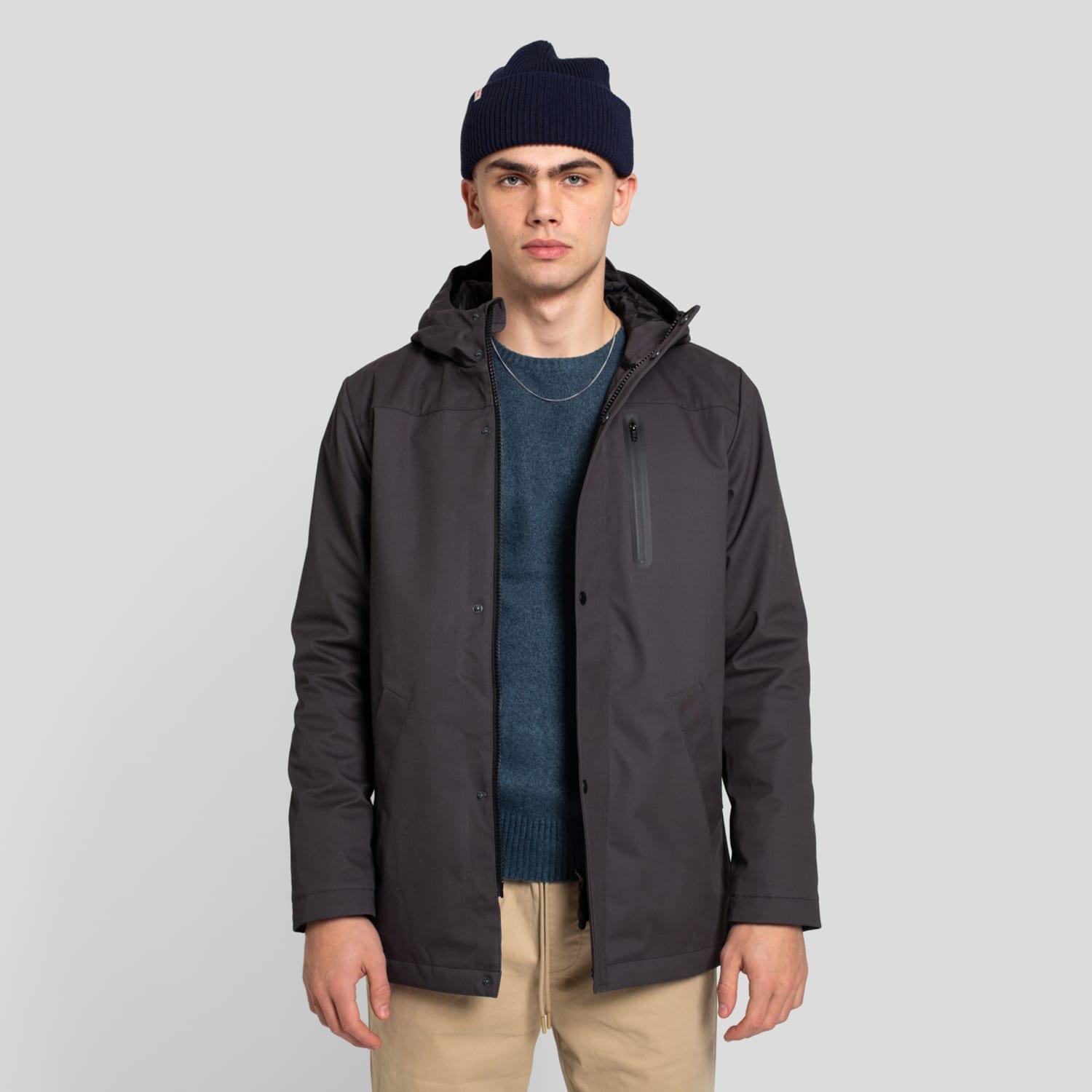 RVLT Grey Outdoor Parka in Black for Men | Lyst