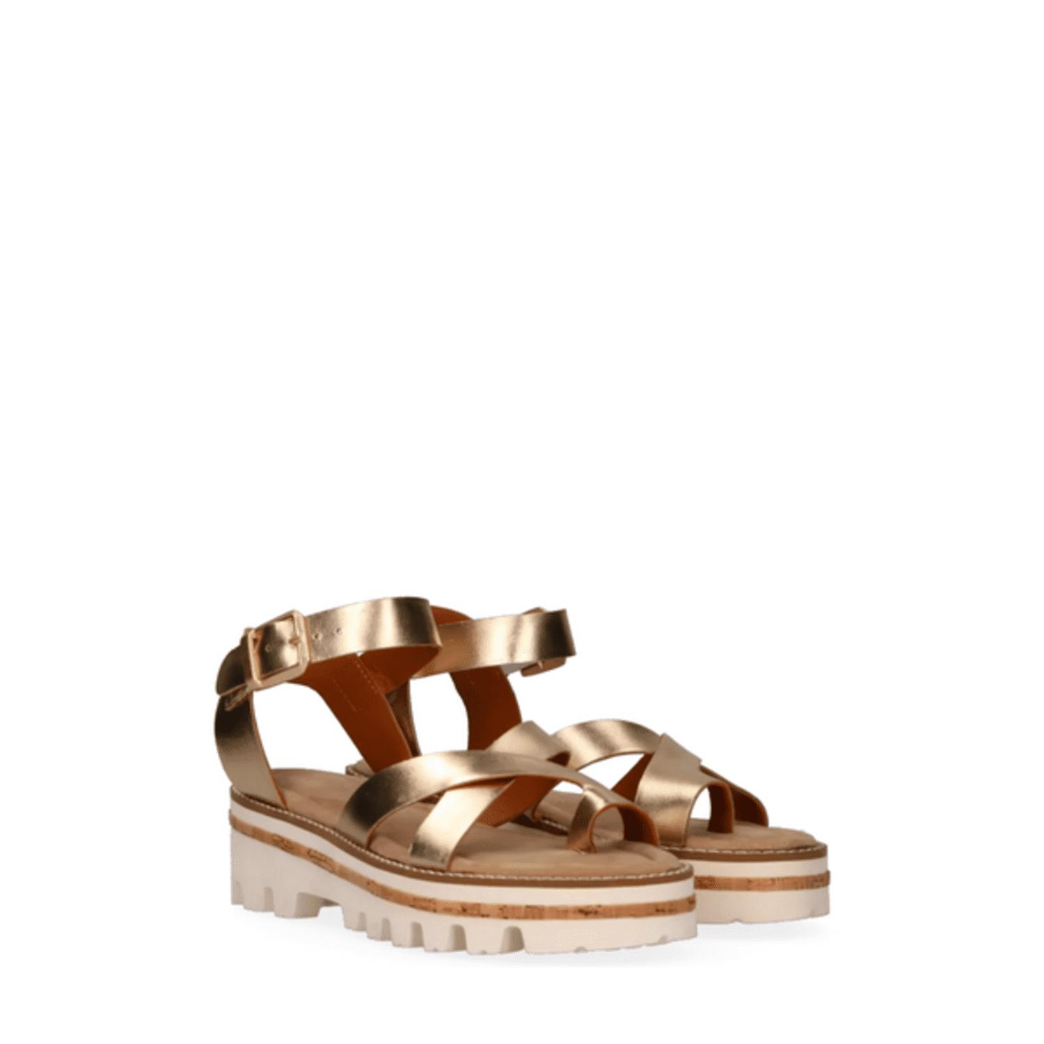 Maruti Kiki Leather Sandals in Brown | Lyst
